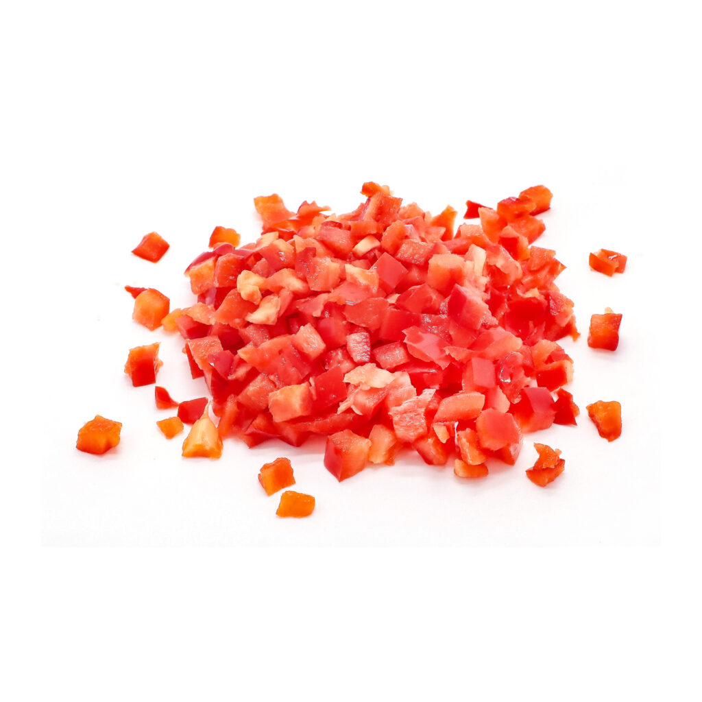 Frozen diced peppers