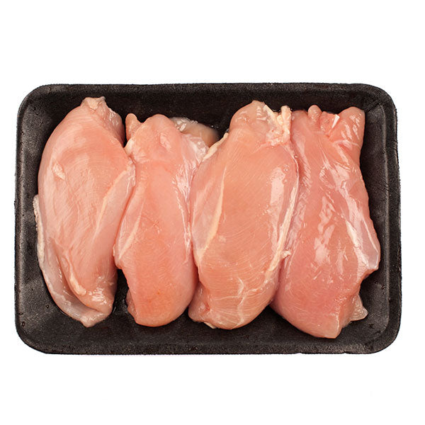 Halal skin on chicken fillet