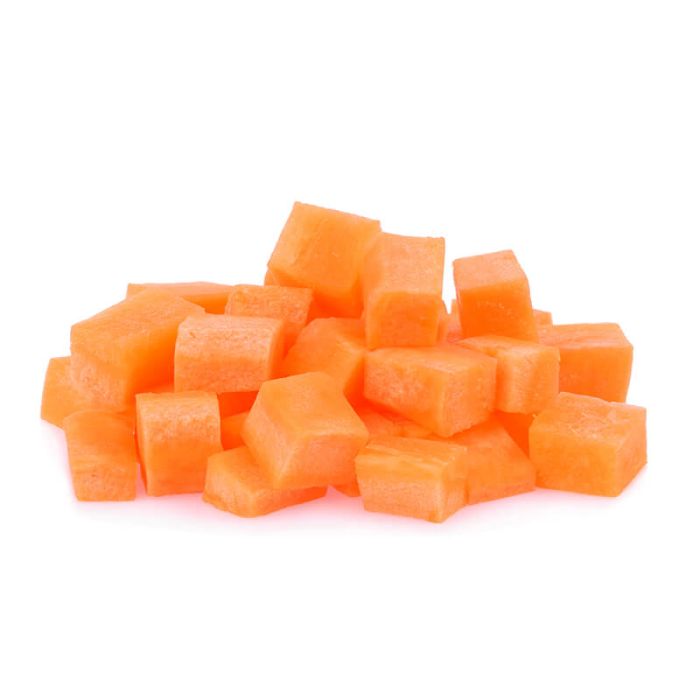 Prepared quartered carrot