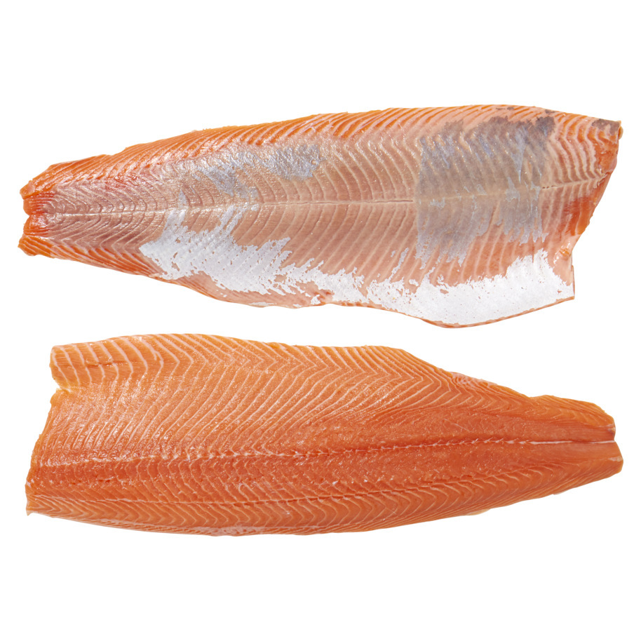 Salmon fillet skinned