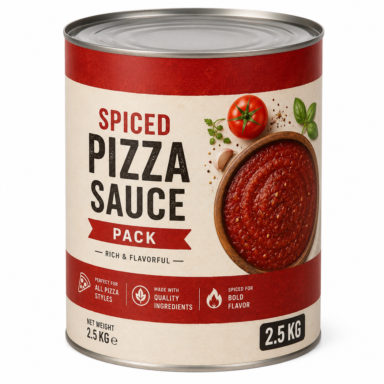 Spiced pizza sauce