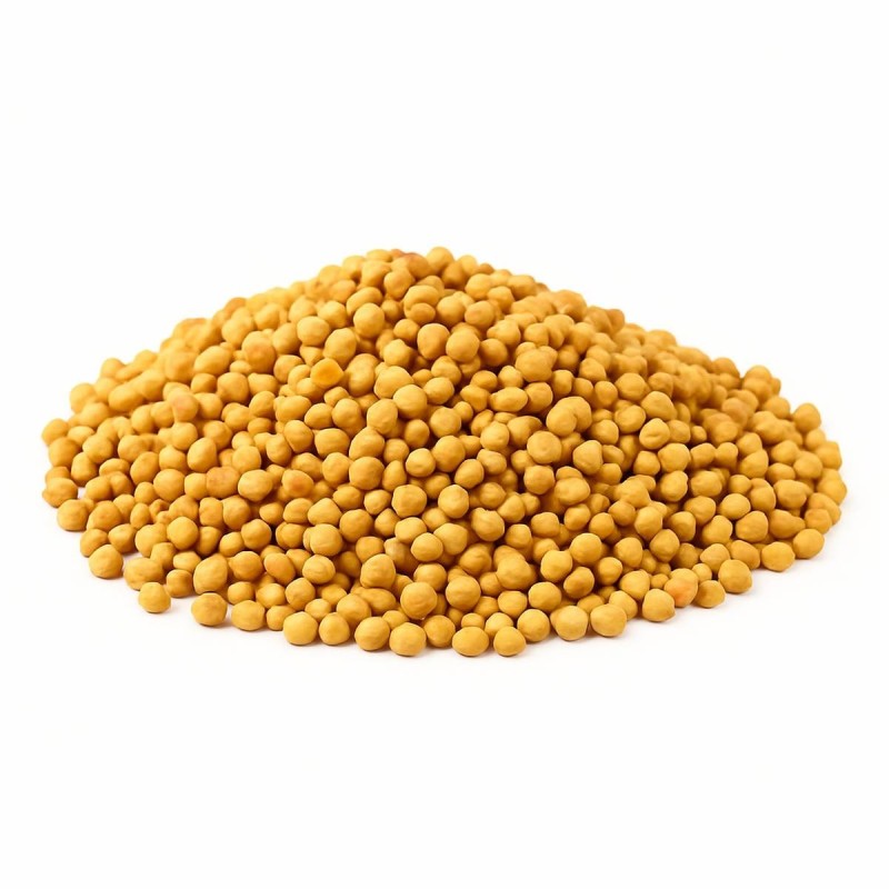 Yellow white mustard seeds