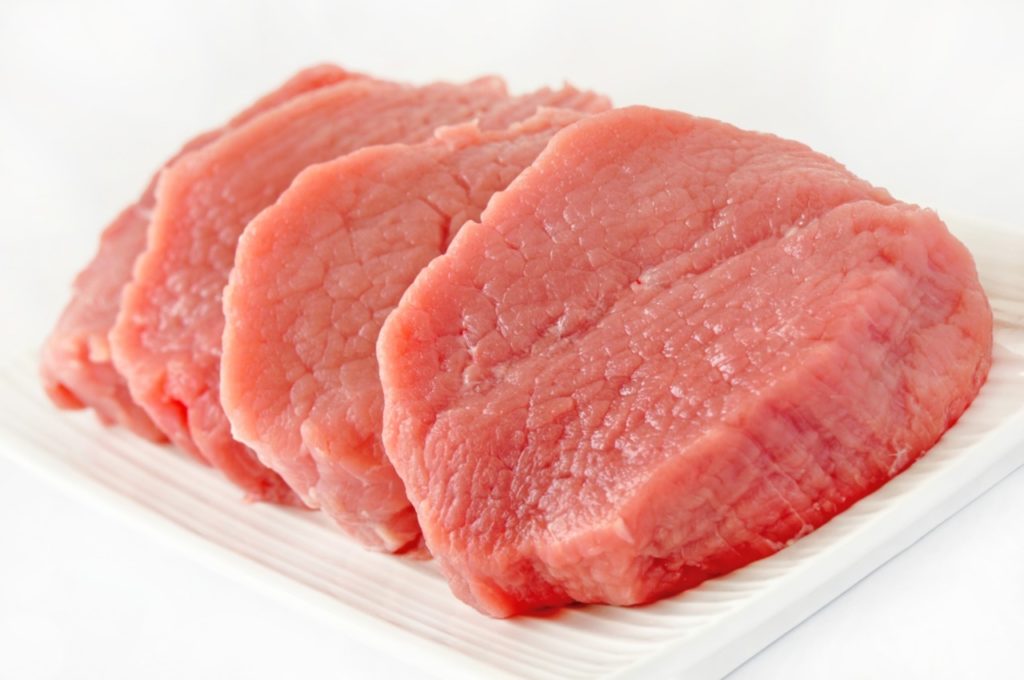 Frozen veal cutlet