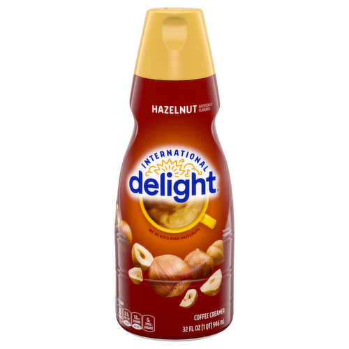 Hazelnut coffee creamer International delight