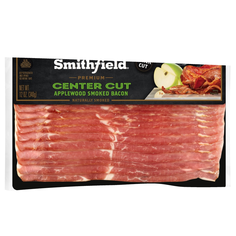 Refrigerated applewood bacon pork Smithfield