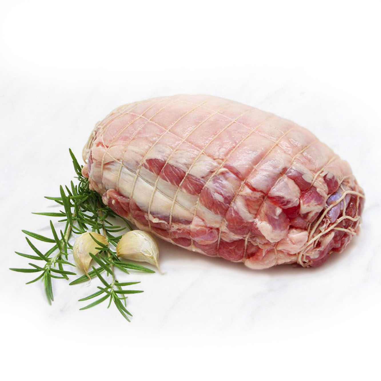 Refrigerated netted lamb