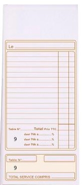 Bloc d'addition autocopiant 91x225