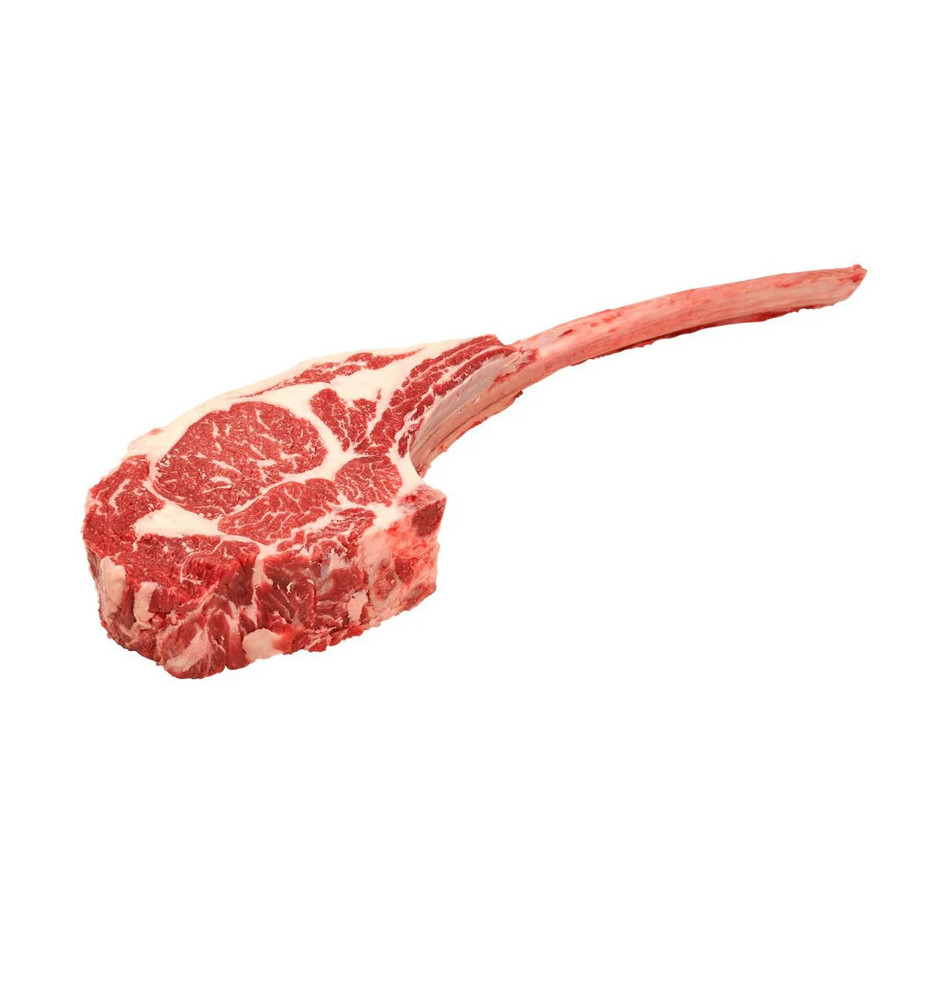 Cote tomahawk détalonnée de boeuf angus halal