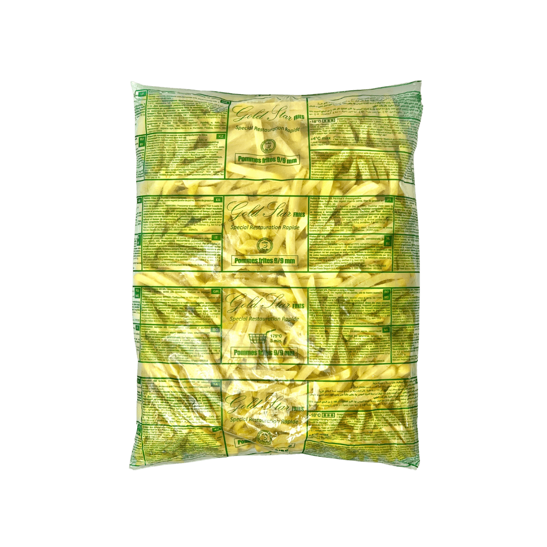 Frites french fries 9/9 pré-salé surgelé