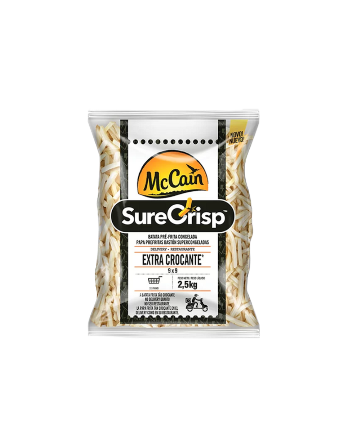 Frites sure crisp skin on McCain surgelé