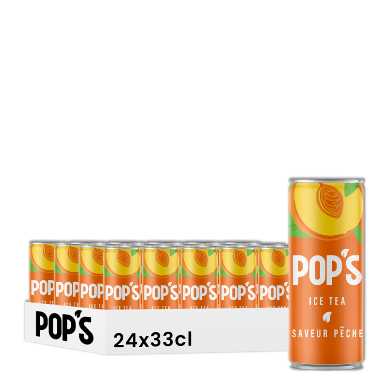 Ice tea pêche 33Cl Pop's