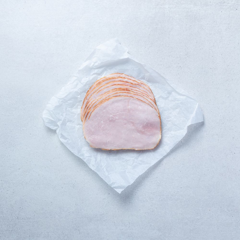 Jambon de dinde rouge tranché demi lune ID halal