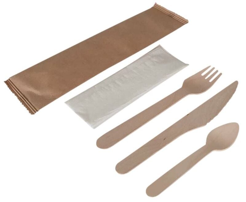 Kit couverts 4en1 en bois