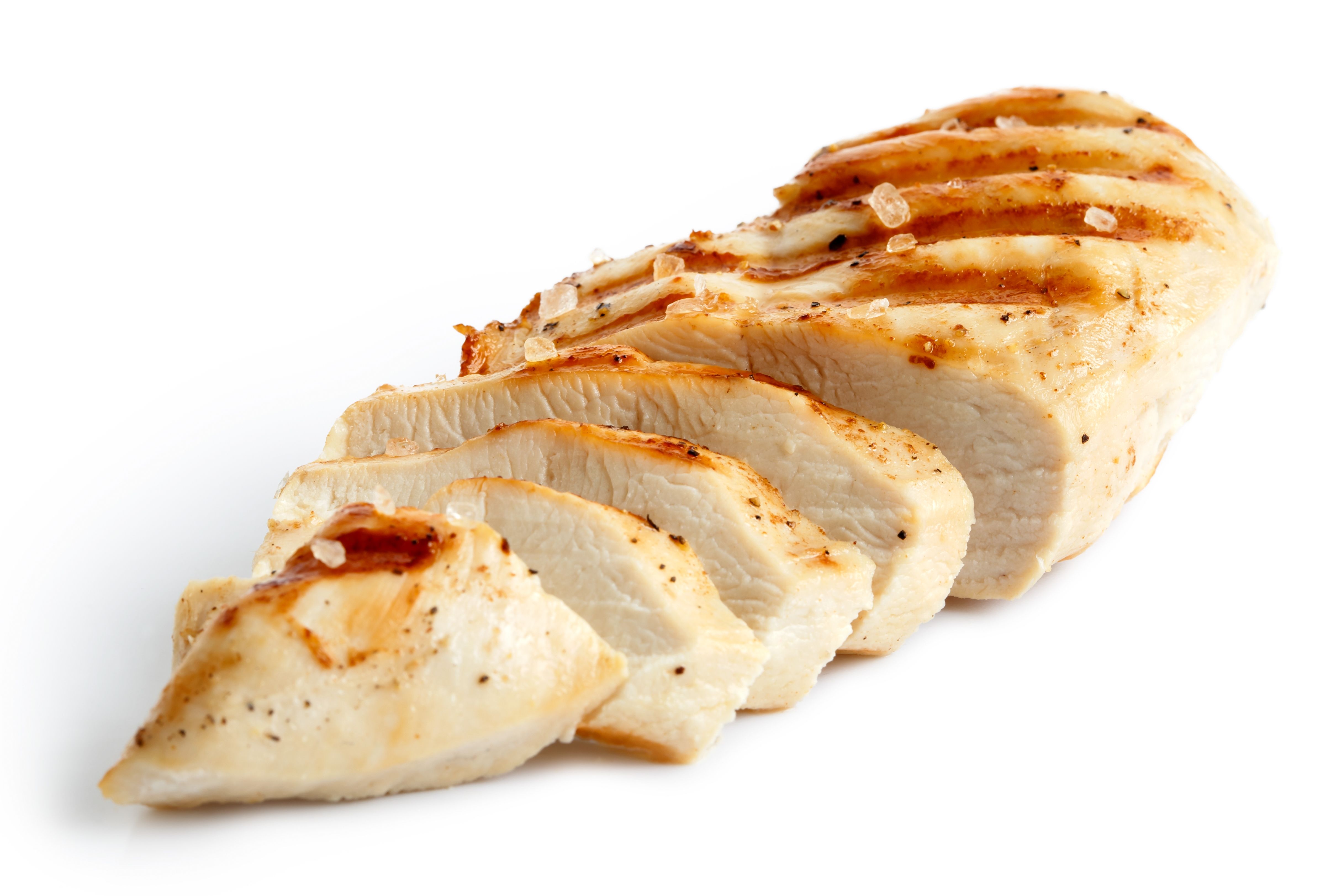 Morceaux filet de poulet halal cuit rôti surgelé