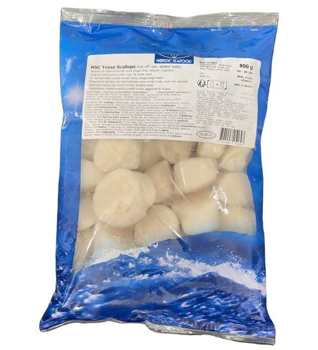 Préparation de noix de Saint-Jacques sans corail 10/20 surgelé